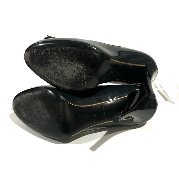 Authentic Louis Vuitton Pin Up Style Round Toe with Bow Pumps Heels Rare - Picture 13 of 17